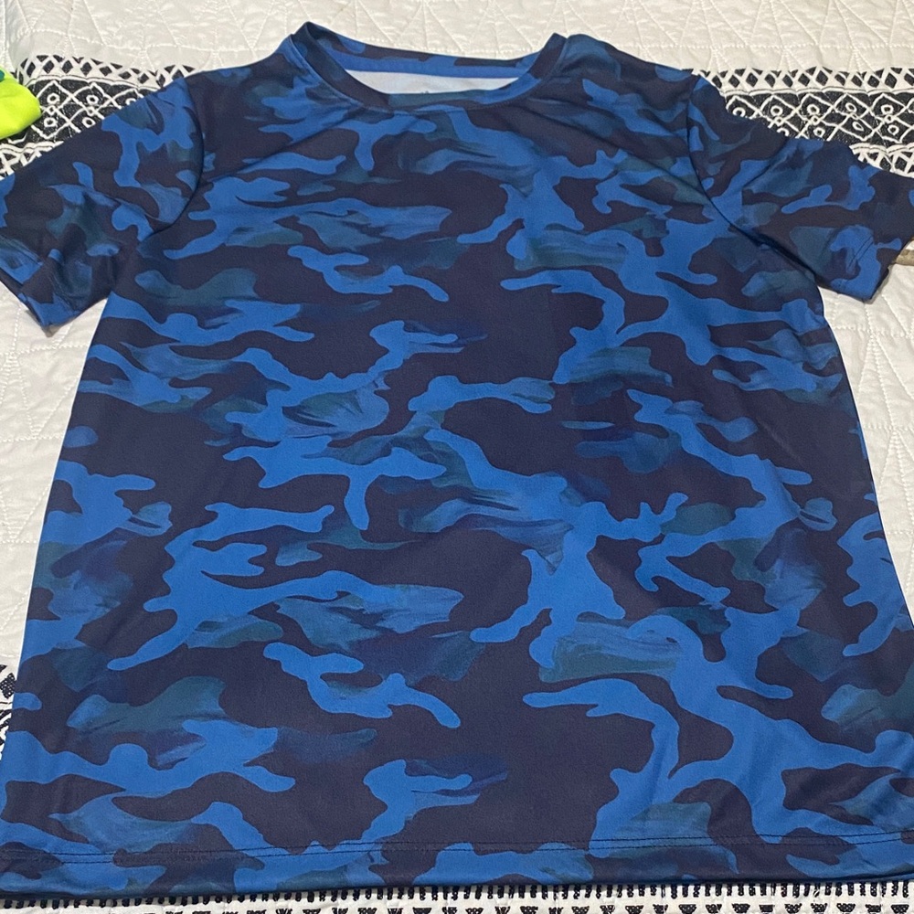 All in Motion Blue Camouflage Kids Shirt